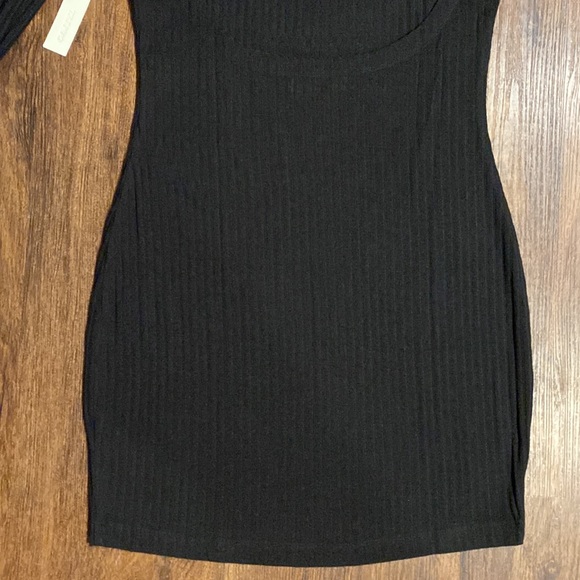 Capulet Black Ribbed Long Sleeve Sweater Dress Size Large New w/Tags! - Picture 8 of 12